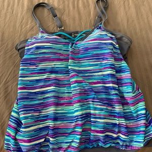 Blouson swim top